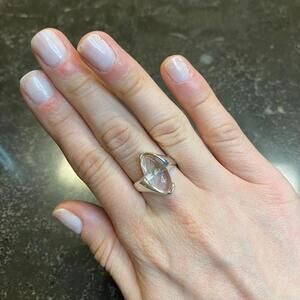 Clear Quartz Ring Size 8